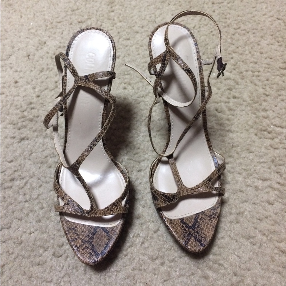 Colin Stuart platform strapped sandals